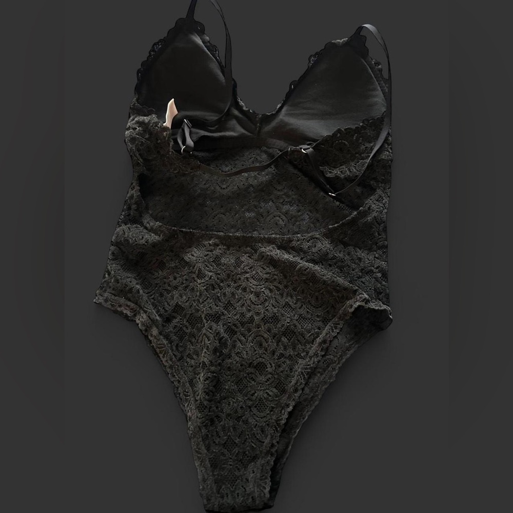 Gilly Hicks- Black Lace Bodysuit - Picture 6 of 7